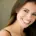 Female model with a very wide smile