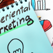 Experiential Marketing written on a piece of paper in bright colors